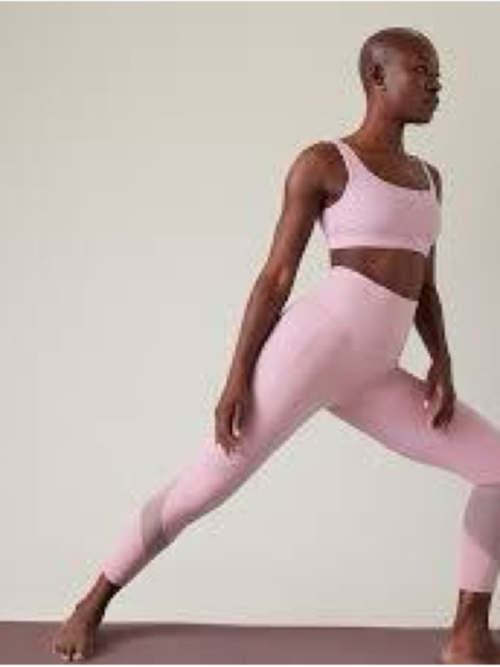 Athleta Salutation Stash 7/8 Mesh Leggings - Pink M